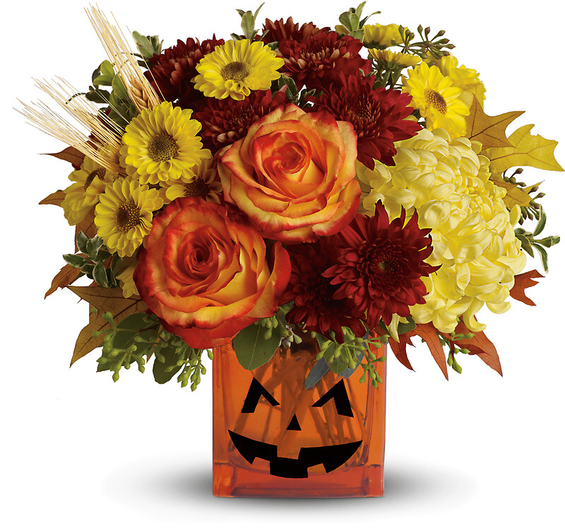 Halloween Glow arranged by a florist in Glendora, NJ Aversa's Flower Shop