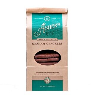 Asher&#039;s Milk Chocolate Covered Graham Crackers