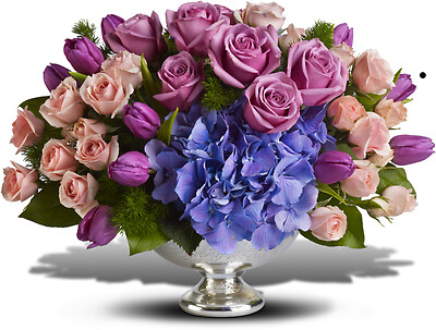 Purple Elegance Centerpiece