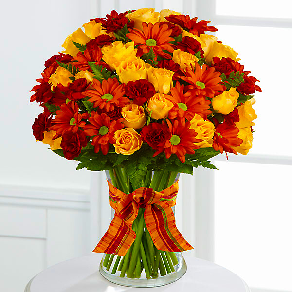 The Golden Autumnal Bouquet arranged by a florist in Glendora, NJ