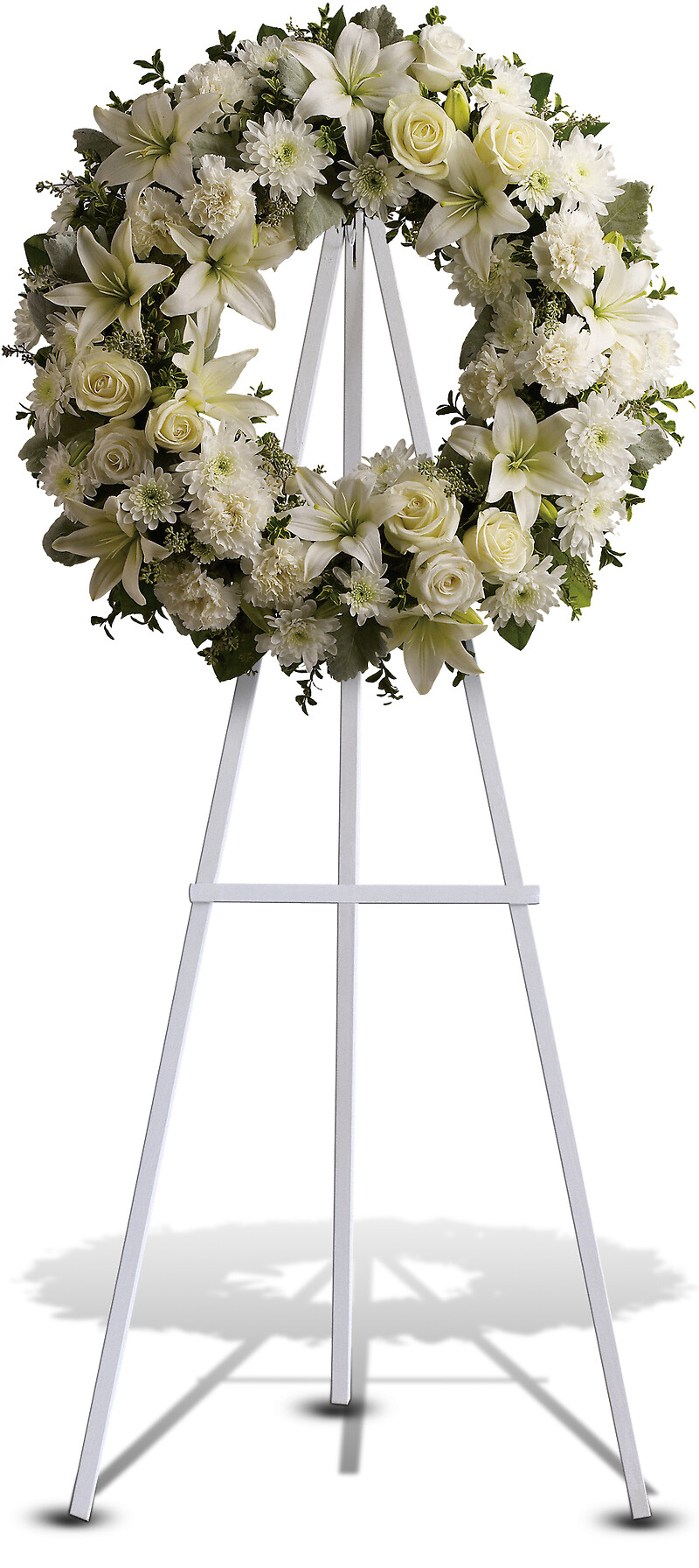 Serenity Wreath arranged by a florist in Glendora, NJ Aversa's Flower