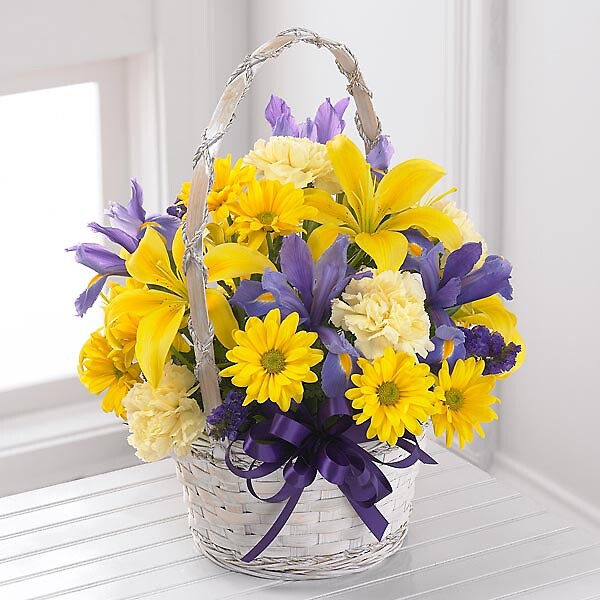 The Spirit of Spring Basket arranged by a florist in Glendora, NJ