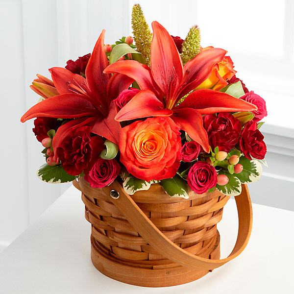 The Abundant Harvest™ Basket arranged by a florist in Glendora, NJ